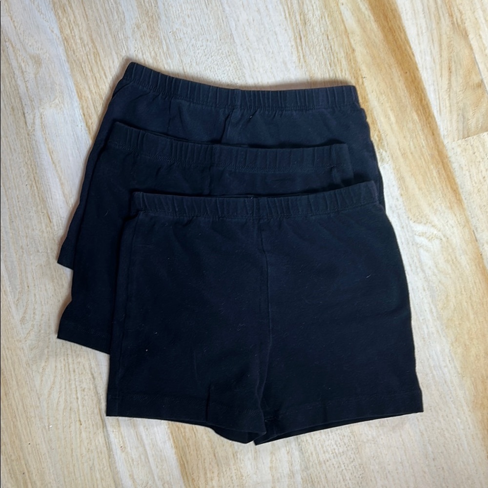 Black Cotton Shorts Set
